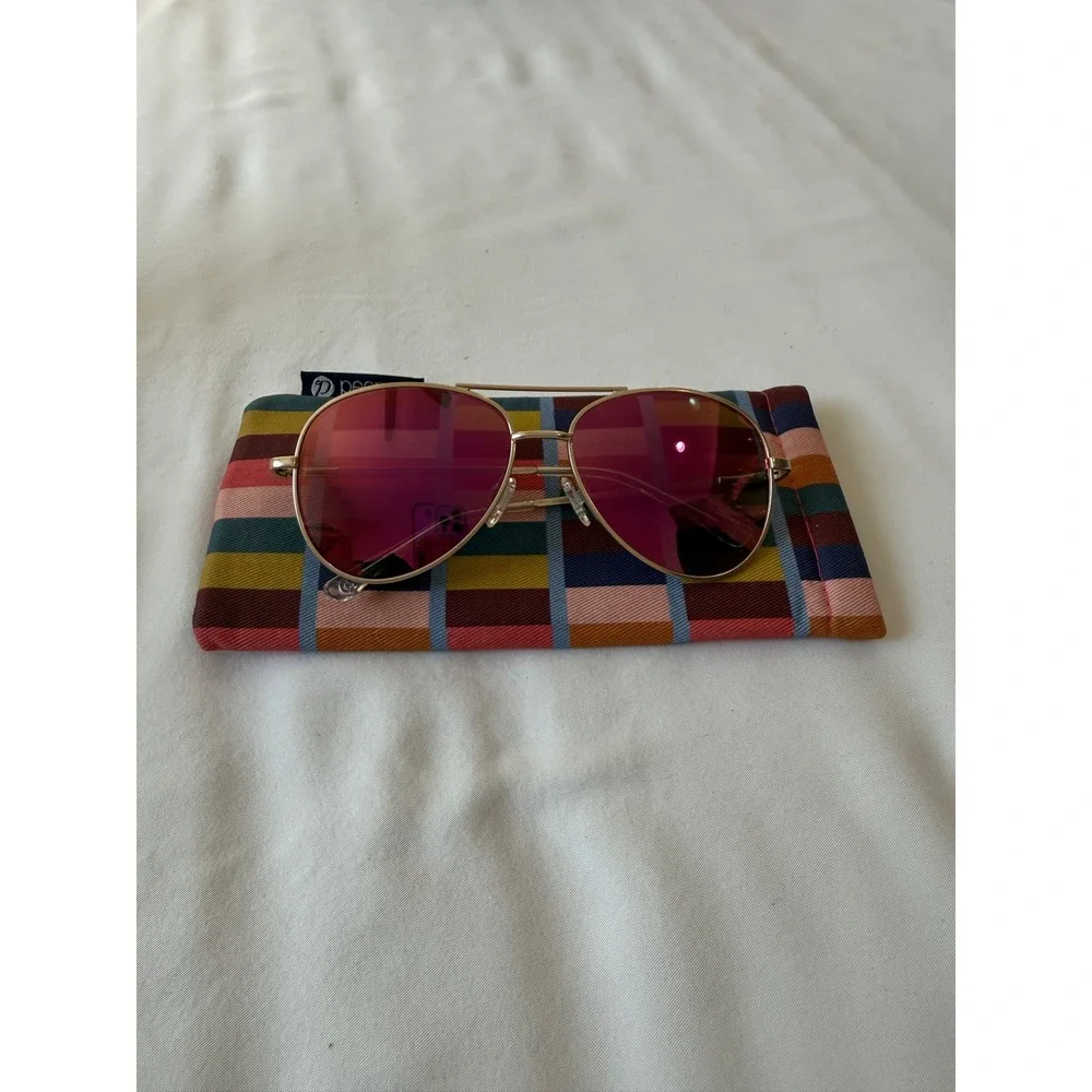 Peepers Ultraviolet Sun Aviator Reading Sunglasses Pink Gold +2.50 2471R250